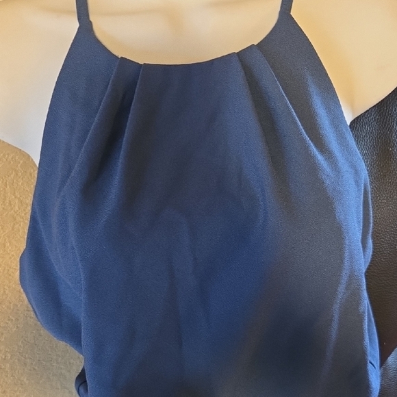Banana Republic Blue Halter Sheath Dress - Picture 3 of 7